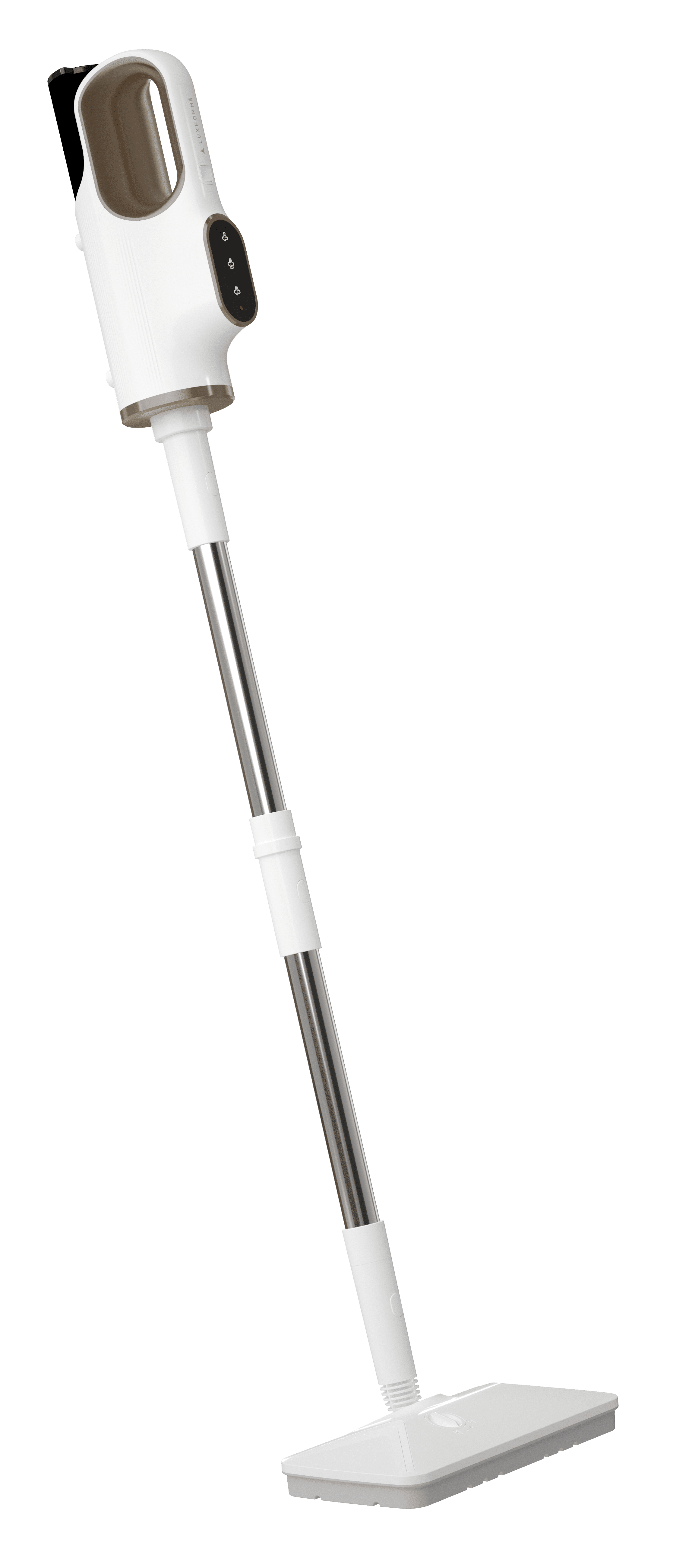 <h6>25 насадок</h6>
<p>Одно устройство заменяет ряд гаджетов для уборки. Подходит для мытья полов, окон, плитки, сантехники, кухонной утвари, отпаривания штор и одежды.</p>